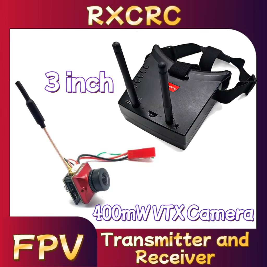 Fpv Drone Goggles - كاميرا RXCRC 5.8G وحدة إرسال 400