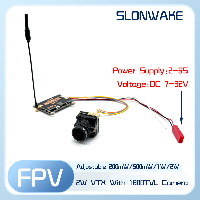 جهاز إرسال SLONWAKE 5.8G 56CH  - مراجعة Fpv Drone Quadcopter وسعره